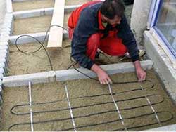 montare cablu degivrant in scari